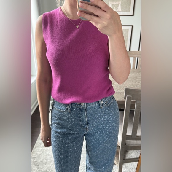 Women's Pink Sleeveless Top - Picture 9 of 10